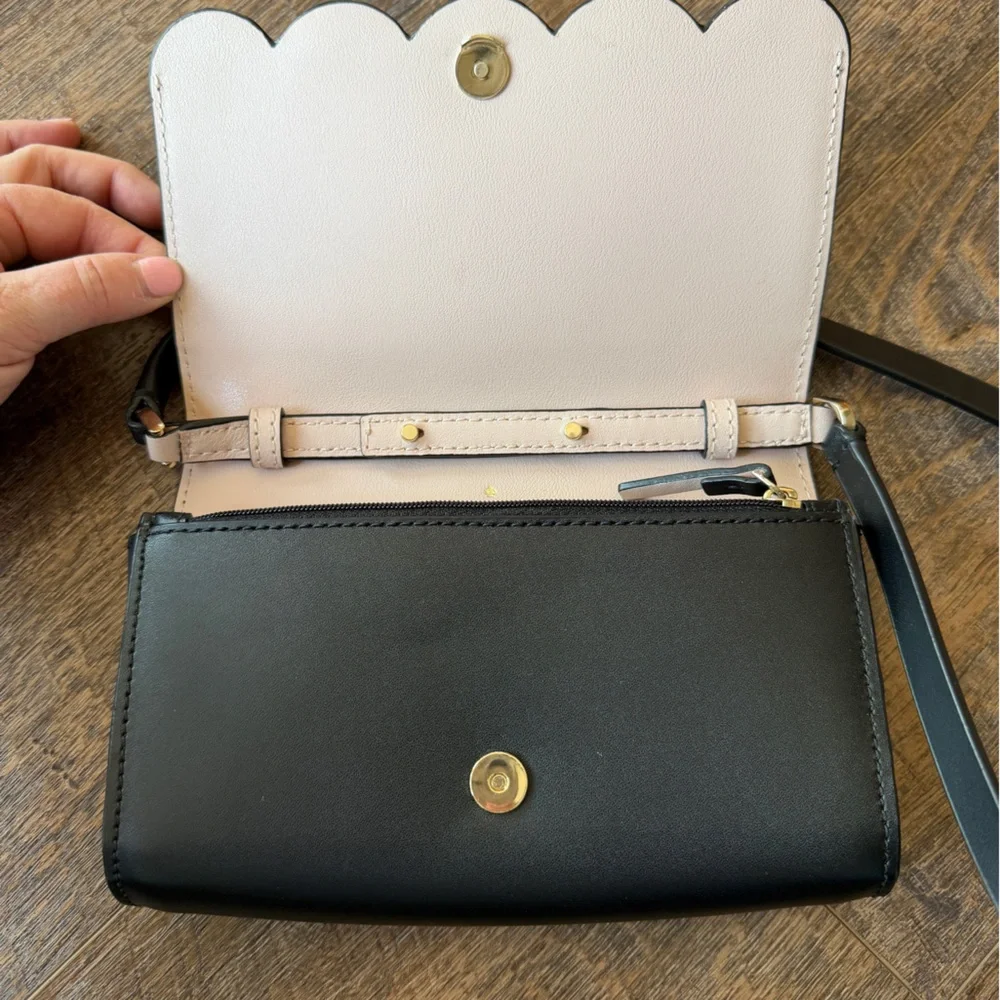 Kate Spade Black Scalloped Crossbody Bag - Picture 2 of 7